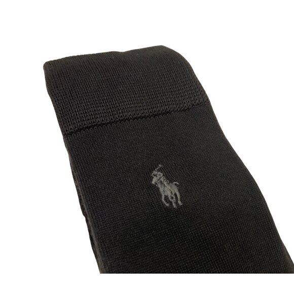 Polo Ralph Lauren Super Soft 3-Pack Dress Socks 10-13 BLACK Casual Pair PRL RL - Picture 7 of 8